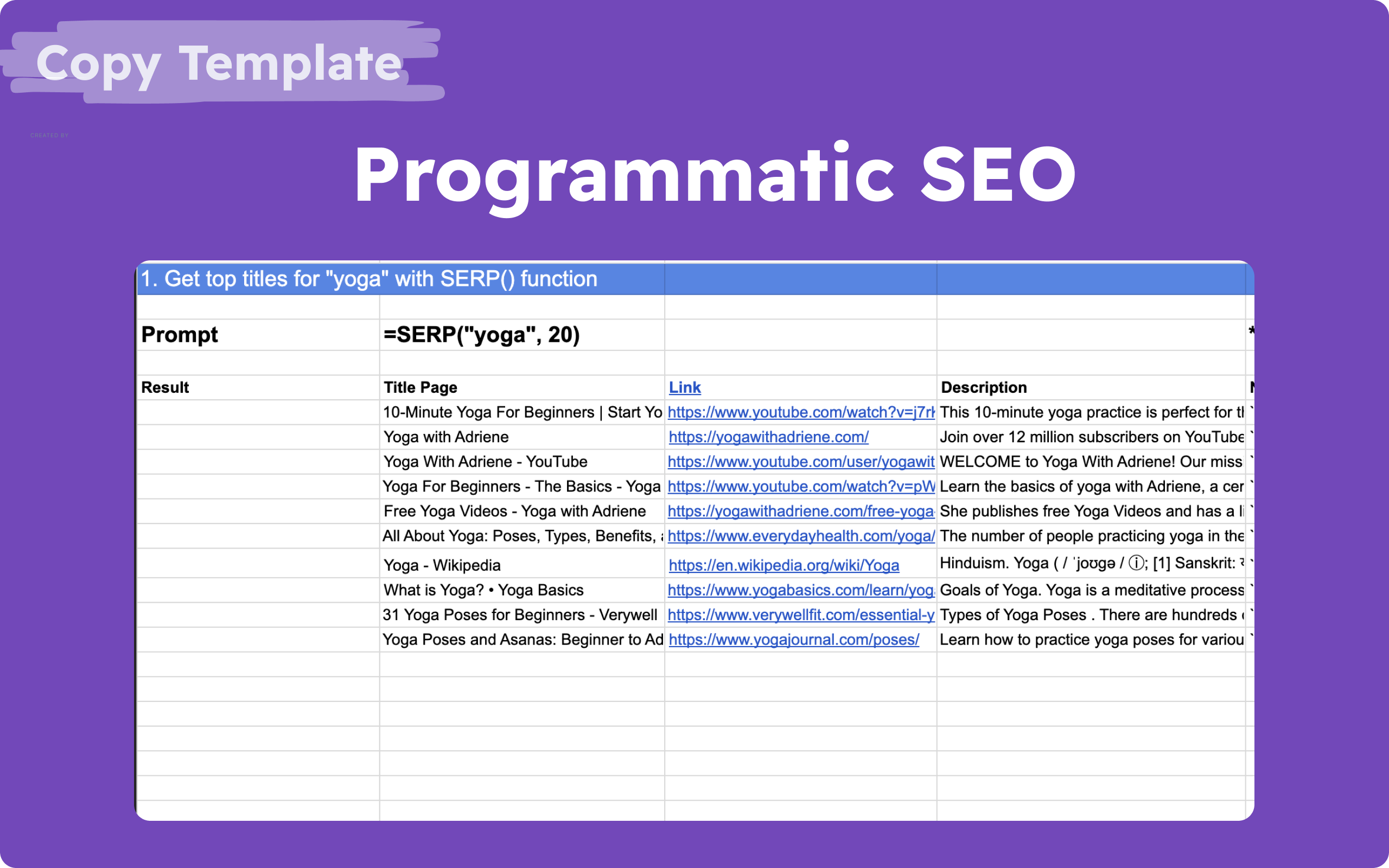 Programmatic SEO template - Generate 30+ SEO-optimized pages automatically with AI-powered content creation